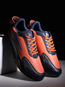 FILA Men Orange Running Non-Marking Shoes