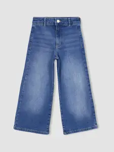 DeFacto Girls Blue Flared Light Fade Jeans