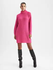 DeFacto Pink Acrylic Jumper Dress
