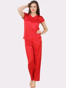 Fasense Women Red Night suit