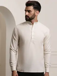 SOJANYA Men Solid Cotton Blend Kurta