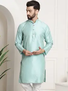 SOJANYA Men Woven Design Jacquard Straight Kurta