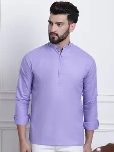SOJANYA Men Purple Solid Kurta