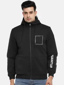 SF JEANS by Pantaloons Men Black Bomber Jacket