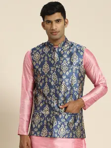 SOJANYA Men Printed Nehru Jacket