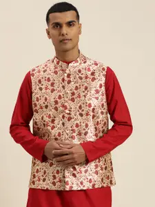 Sojanya Men Printed Nehru Jacket
