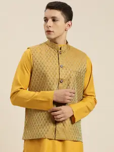 Sojanya Men Printed Nehru Jacket