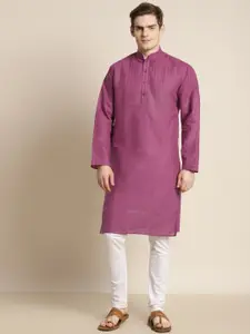 SOJANYA Men Purple Kurta with Pyjamas