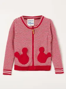 Juniors by Lifestyle Boys Red & White Striped Cotton Sweaters