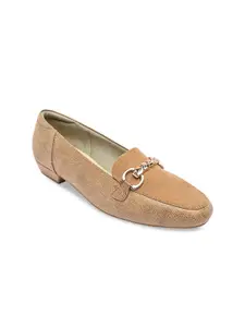 Rocia Women Brown Embellished Loafers