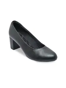 Rocia Black Solid Block Pumps