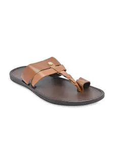 Regal Men Tan Leather Comfort Sandals