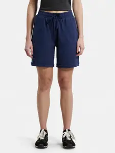 Jockey Women Blue Cotton Lounge Shorts