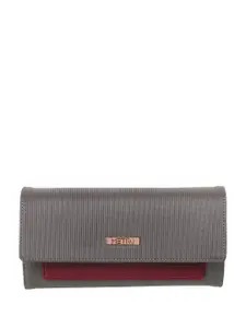 Metro Women Grey Textured Envelope