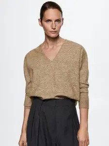 MANGO Women Brown Sustainable Pullover