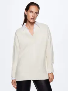 MANGO Women Solid Sustainable Pullover