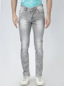FEVER Men Grey Slim Fit Heavy Fade Stretchable Cotton Jeans