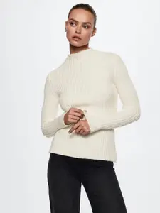 MANGO Women Ribbed Sustainable Pullover