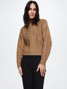 MANGO Women Sustainable Cable Knit Pullover