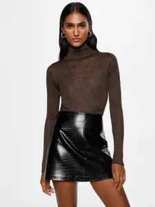 MANGO Women Ribbed Sustainable Pullover