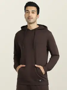 XYXX Men Brown Cruze French Terry Cotton Hoodie