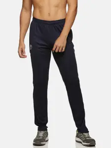 Omtex Men Navy Blue Solid Track Pants