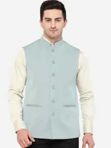 MODI JACKET Men Green  Nehru jacket