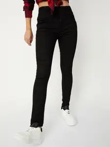 max Women Black Slim Fit Jeans