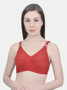 Innocence Red Non Padded Non wired Bra