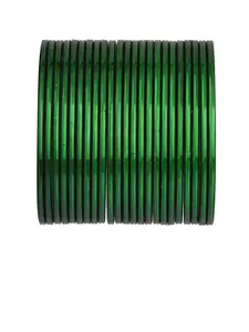 Efulgenz Set Of 24 Green Bangle
