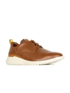 Hush Puppies Men Tan Leather Derbys Casual Shoes