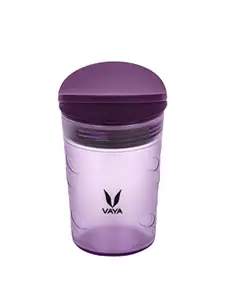 Vaya Drynk Frosted Purple Vacuum Insulated Flask with PediaSafe Lid 280 ml