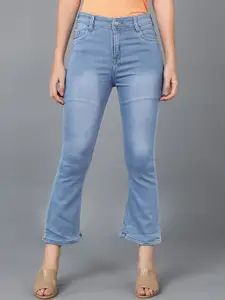 A-Okay Women Blue Bootcut Light Fade Stretchable Jeans