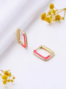 Mitali Jain Gold-plated Square Hoop Earrings