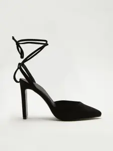 DOROTHY PERKINS Black Block Heel Gladiators