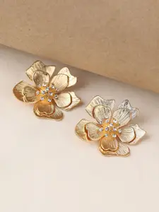 SOHI Women Gold-Plated Studs Earrings
