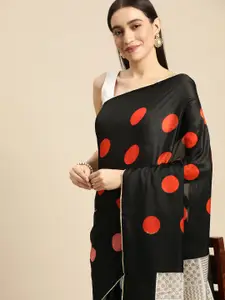 RACHNA Black Silk Cotton Saree