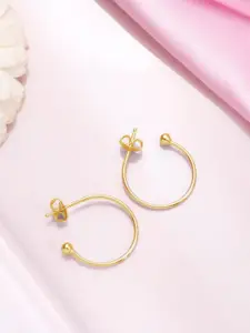 Zavya Gold-Plated Circular Hoop Earrings
