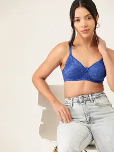 DressBerry Floral Lace Lightly Padded Bra