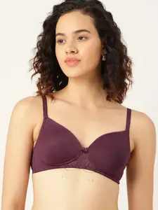 DressBerry Padded Lace Detail T-shirt Bra
