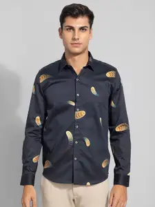 Snitch Men Slim Fit Printed Casual Shirt