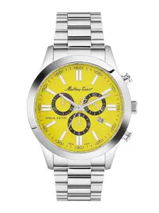 Mathey-Tissot Men Swiss Made Special Edition Chronograph Yellow Dial Watch H455CHJ