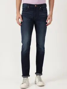 Lee Men Blue Slim Fit Light Fade Stretchable Cotton Jeans