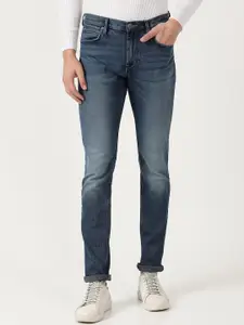 Lee Men Blue Bruce Skinny Fit Heavy Fade Stretchable Jeans