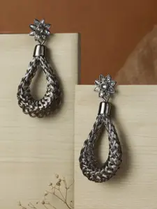 Priyaasi Silver Plated Contemporary Ear Cuff Earrings