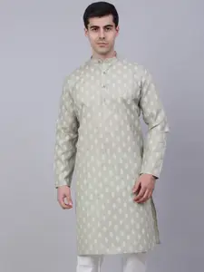 Jompers Men Ethnic Motifs Printed Cotton Kurta