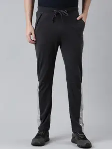 Force NXT Men Grey Solid Cotton Track Pants