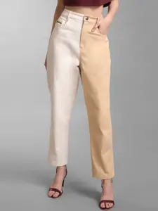 KZ07 By Kazo Women Off White High-Rise Jeans