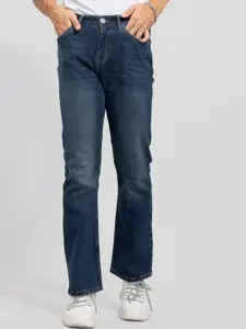 Snitch Men Blue Bootcut Light Fade Stretchable Jeans