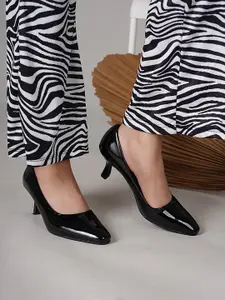 DressBerry Black Block Pumps Heels